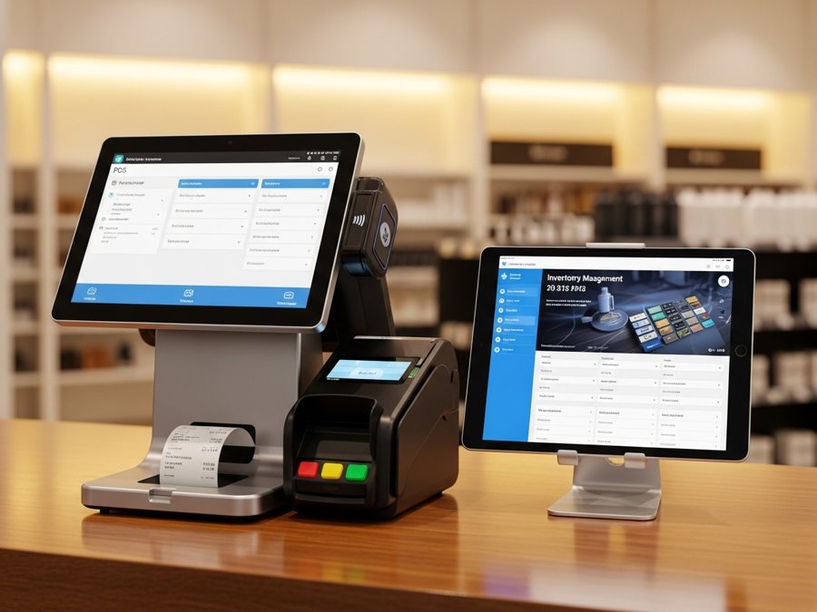 Terminal punto de venta con tablet empresarial